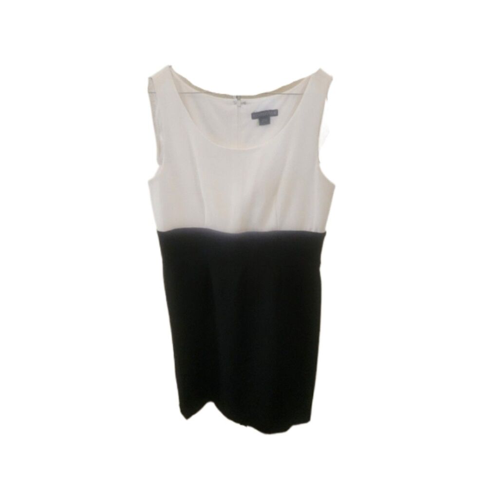 Covington Black & White Sleeveless Dress